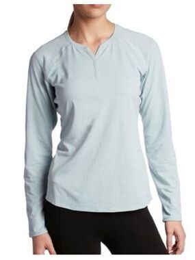 Arcteryx Kadem Henley Women's Long Sleeve Athletic Performance Top Light Blue